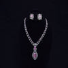 One Carat Pink Ruby Necklace