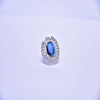 White Blue Ruby Ring